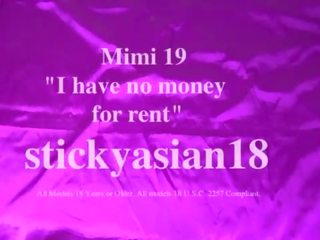 Stickyasian18 e dobët mimi 19 pays the qira