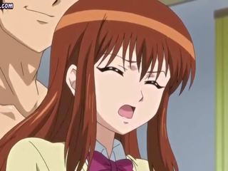 Anime femme fatale geniet borsten massage