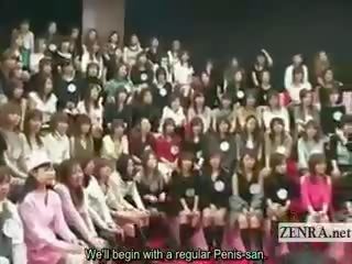 Subtitled gargantuan jepang cfnm appreciation show